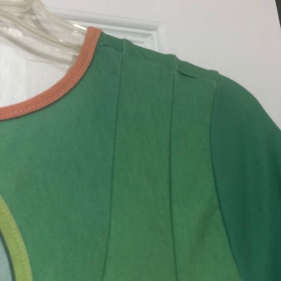 Green & Yellow Ombré Short-Sleeve Harem Jumpsuit - Picture 5 of 7